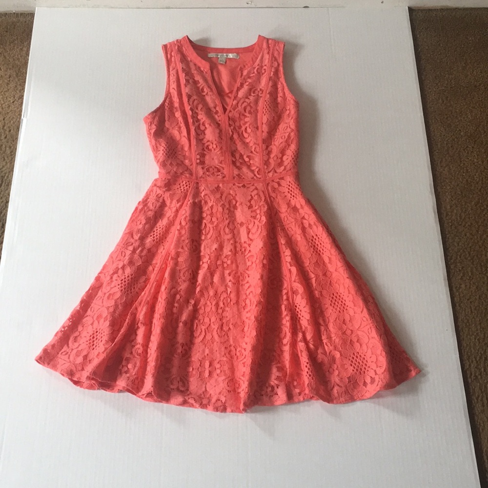 Peach Colored LC Lauren Conrad Lacey Dress